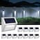JSOT Outdoor Fence Lights12 Pack Solar Powered Deck Lights Waterproof Stairs Light Stainless Steel Security Wall Lamps for Step Walkway Patio Garden Pathway Cool White