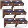 Peasur 6 Packs Solar Outdoor Lights Motion Sensor Solar Security Lights Waterproof with 3 Lighting Modes Solar Powered Wall Lights Outside for Garden Fence Yard Deck Brown
