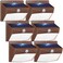 Peasur 6 Packs Solar Outdoor Lights Motion Sensor Solar Security Lights Waterproof with 3 Lighting Modes Solar Powered Wall Lights Outside for Garden Fence Yard Deck Brown