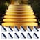 AUDLES LED Solar Step Lights Waterproof Outdoor Stair Lights Warm White Solar Deck Lights IP67 Solar Decoration Lights for Yard Patio Garden Walkways Front Door Pathway Driveway Porch 12 Pack