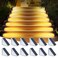 AUDLES LED Solar Step Lights Waterproof Outdoor Stair Lights Warm White Solar Deck Lights IP67 Solar Decoration Lights for Yard Patio Garden Walkways Front Door Pathway Driveway Porch 12 Pack