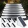AUDLES LED Solar Step Lights Stair Light Solar Deck Lights IP67 Solar Decoration Lights for Yard Patio Garden Walkways Front Door Pathway Driveway Porch 6PK