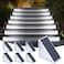 AUDLES LED Solar Step Lights Stair Light Solar Deck Lights IP67 Solar Decoration Lights for Yard Patio Garden Walkways Front Door Pathway Driveway Porch 6PK