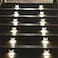 Lightess Solar Lights Outdoor Waterproof Deck Light Solar Stair Lights Outside LED Step Lighting Stainless Steel for Paths Patio Garden Yard Pack of 6