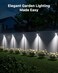 Roopure 4 Pack Solar Wall Lights Stainless Steels Outdoor Waterproof Motion Sensor Modern Metal Lamps for Fence Deck Post Stair Front Porch Dock Patio Yard House Siding Convenient Security Lighting