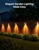 Roopure 4 Pack Solar Stainless Steel Fence Lights Outdoor Waterproof Motion Sensor Wall Sconce for Backyard Post Deck Porch Stair Rail Dock Gate Walkway Steps Patio Garden Ambiance Warm Lighting