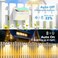 Peasur 6 Packs Solar Outdoor Lights Motion Sensor Solar Security Lights Waterproof with 3 Lighting Modes Solar Powered Wall Lights Outside for Garden Fence Yard Deck Warm White