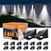 GVSHINE 16 Pack Bright Sun Power Fence Lights Outdoor Waterproof with Cool White LED Spot for Exterior Door Deck Step Yard Railing Porch Pool Cage Modern Designed for Enhanced Security Easy Mounting