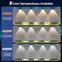 AUDLES Solar Fence Lights Outdoor 3 Modes WarmNeutralCool White Fence Lights Solar Powered for Outside IP65 Waterproof 60 Lumens Solar Light for Step Pathway Garden Deck Stairs 8 Pack
