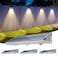 YiLaie Solar Fence Lights Outdoor with IP67 Waterproof 3 Modes Dusk to Dawn Auto ONOff Solar Power Wall Mount Solar Lights for Outside Fence Wall Deck Gate 4 Pack
