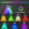 TECKNET Solar Fence Lights Outdoor 12 Pack Warm White 6 Colors RGB IP66 Waterproof LED Deck Light Dusk to Dawn Fence Lights Solar for Wall Railing Step Patio Pool Backyard Outside
