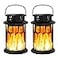 Sunenvoy Sola Lanterns Outdoor Waterproof Flickering Flame Hanging Solar Lanterns Solar Powered Wireless Lantern Decorative Lighting for Halloween PartyPatioGardenYardPathway