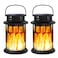 Sunenvoy Sola Lanterns Outdoor Waterproof Flickering Flame Hanging Solar Lanterns Solar Powered Wireless Lantern Decorative Lighting for Halloween PartyPatioGardenYardPathway