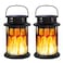 Sunenvoy Sola Lanterns Outdoor Waterproof Flickering Flame Hanging Solar Lanterns Solar Powered Wireless Lantern Decorative Lighting for Halloween PartyPatioGardenYardPathway