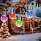 Solpex Hanging Solar Lights Outdoor 8 Pack Decorative Cracked Glass Ball Light Solar Powered Waterproof Globe Lighting Hanging Globe Solar Lights for Garden Yard Patio Lawn Flower Bed