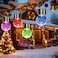 Solpex Hanging Solar Lights Outdoor 8 Pack Decorative Cracked Glass Ball Light Solar Powered Waterproof Globe Lighting Hanging Globe Solar Lights for Garden Yard Patio Lawn Flower Bed