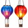 TERESA'S COLLECTIONS TERESAS COLLECTIONS 2 Pcs Hot Air Balloon Solar Lantern Outdoor Garden Decor Waterproof Hanging Solar Lantern with Flickering Flame Light for Yard TreeGift for Mom Lovers18