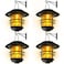 Otdair Solar Lanterns Outdoor Waterproof 4 Pack Flickering Flames Wall Garden Decor Hanging Solar Lights Wall Mount Decorations for Halloween Front Porch Patio Yard