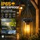 KOOPER Solar Lanterns Outdoor Waterproof Upgraded Bright Hanging Solar Lights Outdoor Lanterns Decorative Auto ONOff Metal Hanging Lantern Lights for Proch Yard Patio Garden Decor 2 Pack