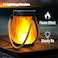 iBaycon 2 Pack Gen2 Solar Lanterns Lights UltraReal Flame Garden Lights with Dual Charging USB Solar 2 Modes Outdoor Waterproof Hanging Lantern for Yard Home Brithday Gifts Warm White