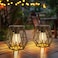 TaoFiaCo Solar Lanterns Outdoor Waterproof Upgraded Powered Hanging Solar Lights for Outside Auto OnOff Brighter Hanging Outdoor Decor Lights for Yard Garden Patio Pathway 2 Pack