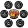 Tellegloww 6 Pack Solar Light Replacement Bottom Parts 315 in Warm LED Solar Lights Waterproof Replacement Panel Lid for Lantern Crackle Glass Globe Lamp Yard Patio Lawn Garden Decor