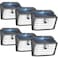 CLAONER Solar Motion Lights Outdoor Ultra Bright Solar Fence Lights with Motion Sensor IP65 Waterproof Security Light 3 Modes 270 Lighting Angle Wall Lights for Deck Patio Fence Garage Door 6 Packs