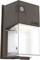 Lithonia Lighting 7 Mini LED Wall Pack Outdoor Light Fixture 3Way Selectable CCT 3000K4000K5000K Adjustable Lumens Dusk to Dawn Photocell MVOLT Bronze TWS LED ALO SWW2 MVOLT PE DDB M2