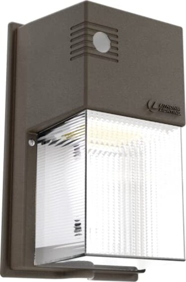 Lithonia Lighting 7 Mini LED Wall Pack Outdoor Light Fixture 3Way Selectable CCT 3000K4000K5000K Adjustable Lumens Dusk to Dawn Photocell MVOLT Bronze TWS LED ALO SWW2 MVOLT PE DDB M2
