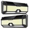 LECLSTAR Solar Outdoor Lights 4000Lm 268 LED Security Lights with 4 Wide Angle Motion Sensor Lights for Outside IP65 Waterproof Solar Powered Wireless Flood Wall Lights with 3 Modes