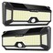 LECLSTAR Solar Outdoor Lights 4000Lm 268 LED Security Lights with 4 Wide Angle Motion Sensor Lights for Outside IP65 Waterproof Solar Powered Wireless Flood Wall Lights with 3 Modes