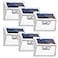 Peasur Solar Lights Outdoor Waterproof 6Pack 140LED Bright Motion Sensor Security Lights 3 Modes Solar Powered Fence Wall Light for Garden Yard OutsideCool White