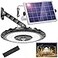 ropelux Solar Lights Indoor Outdoor 3000LM Dimmable 5 Modes 2 for All Day Lighting Motion Sensor Solar Shed Light with Remote IP65 Waterproof for Barn Gazebo Yard Garage Patio Security Lighting