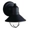 Kichler Seaside 75 1 Light Outdoor Wall Light with Glass Globe Black