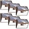 Peasur Solar Lights Outdoor Motion Sensor 6 Pack140LEDBrown UltraBright 3 Mode Fence Security Light Waterproof Solar Wall Lighting for Patio Yard Step House Outside