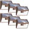 Peasur Solar Lights Outdoor Motion Sensor 6 Pack140LEDBrown UltraBright 3 Mode Fence Security Light Waterproof Solar Wall Lighting for Patio Yard Step House Outside