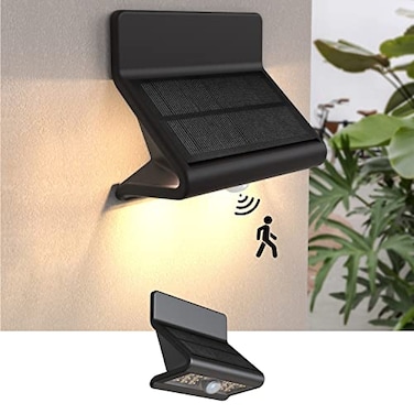 AURAXY Solar Motion Sensor Security Lights Outdoor Bright Waterproof LED Lights Wireless Solar Wall Light to Protect Your Home for Front Door Yard Backyard Garage Porch Fence