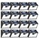 Peasur Solar Powered Lights Outdoor 140LED 16Pack Motion Sensor Light Outside IP65 Waterproof Fence Security Lighting with 3 Modes for Yard Wall Garden Cool White