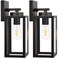 BesLowe Outdoor Wall Light Fixtures Exterior Waterproof Wall Lanterns Bronze Porch Sconces Wall Mounted Lighting with E26 Sockets Glass Shades Modern Wall Lamps for Patio Front Door Entryway 2Pack