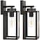 BesLowe Outdoor Wall Light Fixtures Exterior Waterproof Wall Lanterns Bronze Porch Sconces Wall Mounted Lighting with E26 Sockets Glass Shades Modern Wall Lamps for Patio Front Door Entryway 2Pack