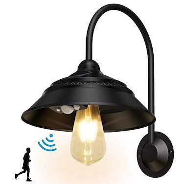 Ufelizor Solar Barn Light Solar Wall Sconce Light Outdoor with 3 Lighting Modes Motion Sensor Waterproof Farmhouse Light Outdoor for Chicken Coop Garage Shed