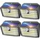 CLAONER Solar Lights Outdoor 126 LED Wireless Motion Sensor Lights IP65 Waterproof Security Lights 3 Modes 270 Lighting Angle UltraBright Wall Lights for Deck Patio Fence Garage
