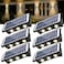 KIALUSH Solar Step Lights Outdoor 6 Pack 1500mAh Wall LightsFence Lights Solar Powered IP65 Outdoor Up and Down Solar Lighting for Step Wall Fence