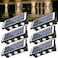 KIALUSH Solar Step Lights Outdoor 6 Pack 1500mAh Wall LightsFence Lights Solar Powered IP65 Outdoor Up and Down Solar Lighting for Step Wall Fence
