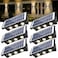 KIALUSH Solar Step Lights Outdoor 6 Pack 1500mAh Wall LightsFence Lights Solar Powered IP65 Outdoor Up and Down Solar Lighting for Step Wall Fence