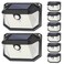 Brightever Solar Outdoor Lights 8Pack Super Bright 178 LEDs Motion Sensor Wall Light with 270 Wide Angle 3 Modes Waterproof Solar Powered Security Light for Patio Garden Garage Front Door