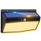 Peasur 368 LED Solar Motion Sensor Lights Outdoor Fence Lights with 3 Lighting Modes Solar Powered Security Light Waterproof for Outside Yard Wall Garden Backyard Step Warm White