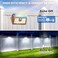 CLAONER 16 Packs Solar Motion Sensor Outdoor Lights Super Bright Solar Lights Outdoor Waterproof 3 Lighting Modes Security Wall Light for Outside Walking Dog Fence Backyard Deck Garden Door Step Garag