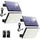 Topabol 400LED Solar Lights Outdoor IP67 Waterproof Solar Lights with 164ft Cable 3 Modes Remote Control Motion Sensor Outdoor Light for Garden Garage Patio Pathway 2 Pack