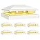 VOLISUN Solar Post Cap Light Outdoor Waterproof 6packSolar Fence Post Lights for 4x4 5x5 6x6 WoodenVinyl PostWhite Deck Post Cap Light Solar Powered with Warm White for GardenPatioPorch